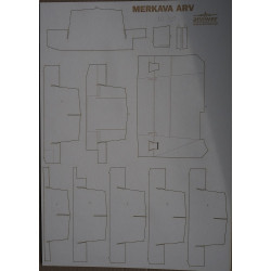 «Merkava» ARV – израильская бронированная ремонтно-эвакуационная машина – детали каркаса, вырезанные лазером