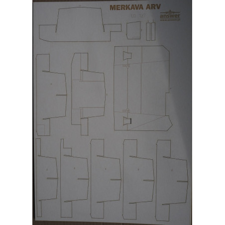 “Merkava” ARV – the Israeli Armored Recovery Vehicle – a laser cut frame parts
