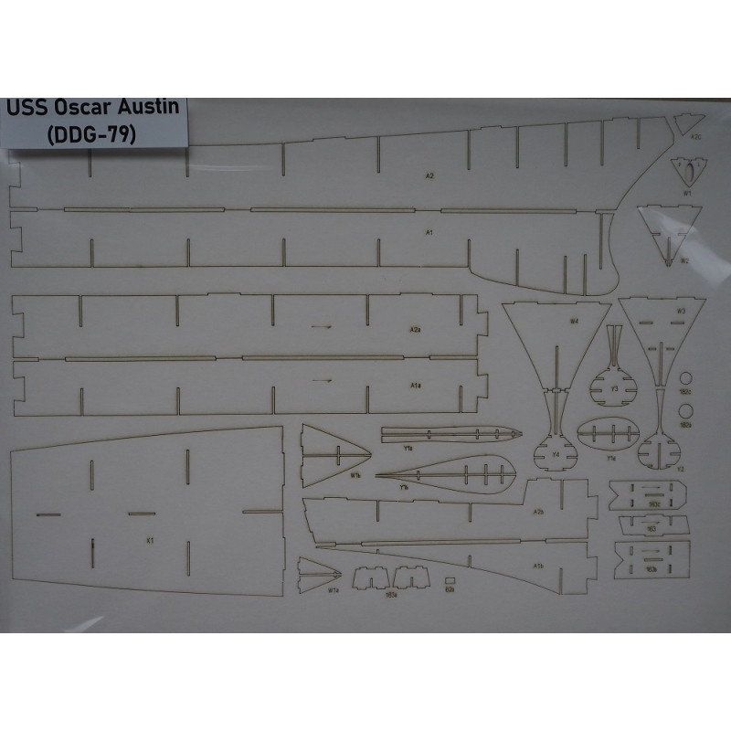 USS “Oscar Austin” (DDG-79) – the US guided missile destroyer – a laser cut parts