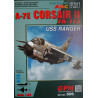 Change Vought A-7E "Corsair II" – the US carrier-based attack aircraft (from the VA-113 USS "Ranger" air group)