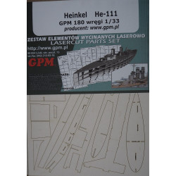 Heinkel He-111 – немецкий бомбардировщик - детали, вырезанные лазером