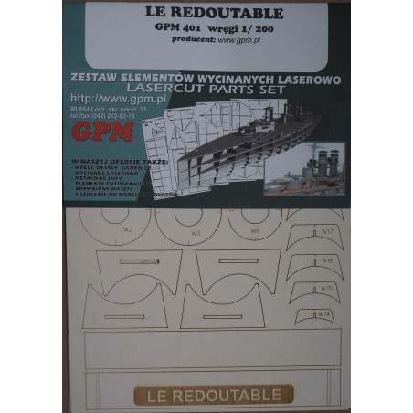 «Le Redoutable» — французская атомная подводная лодка – детали, вырезанные лазером