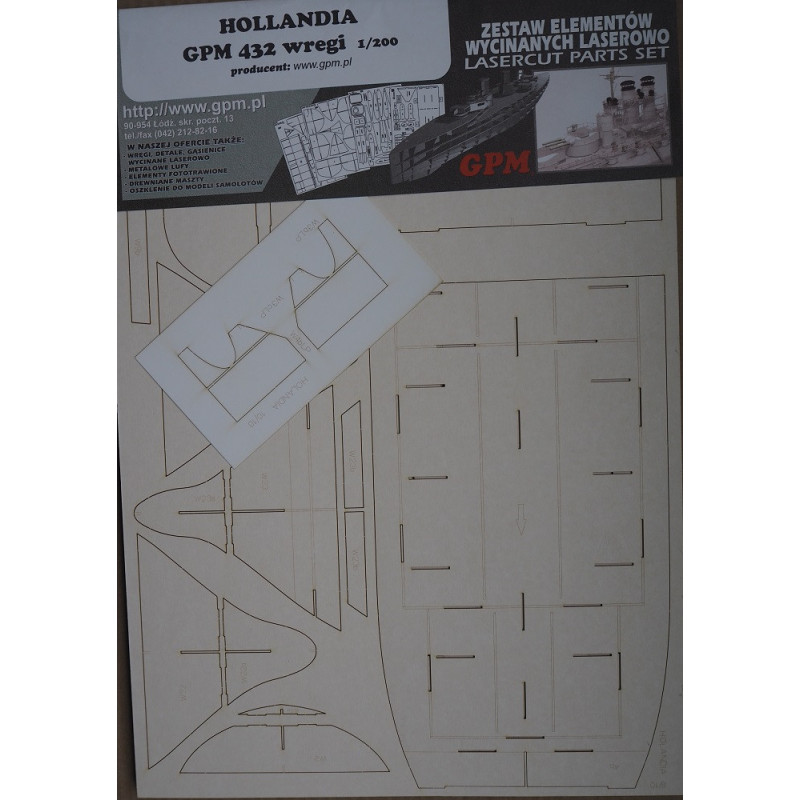 "Hollandia" – the Netherlands container ship – a laser cut parts