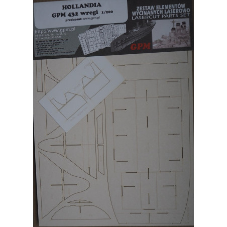 "Hollandia" – the Netherlands container ship – a laser cut parts