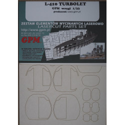 LET L-410 "Turbolet" - the Czechoslovakian/ Lituanian passenger plane – a laser cut parts