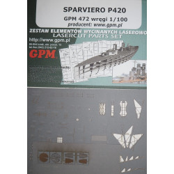 P420 "Sparviero" – the Italian rocket cutter – hydrofoil – a laser cut parts