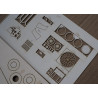 Vought A-7E "Corsair II"–the US carrier-based attack aircraft (from the VA-113 USS "Ranger" air group)–a laser cut parts