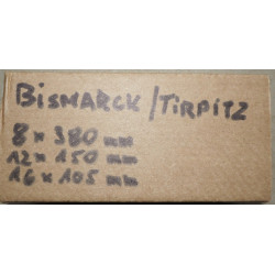 „Bismarck“ – Vokietijos linijinis laivas – 3D spausdinti artilerijos vamzdžiai