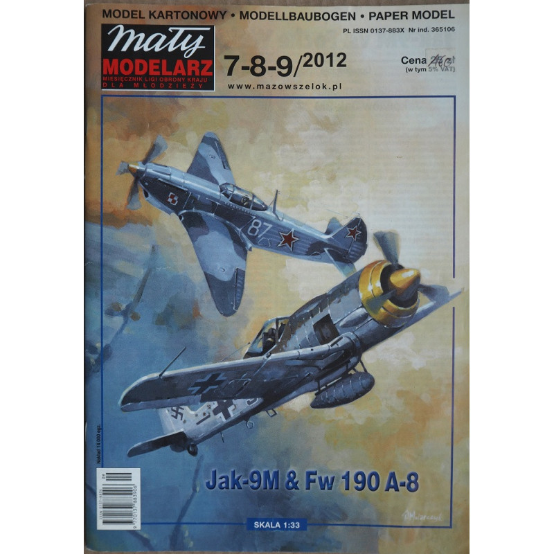 Jakovlev Jak-9M ir Focke – Wulff FW-190A-8  – TSRS ir Vokietijos naikintuvai