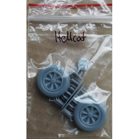 Grumman F6F-3K “Hellcat” – the US deck fighter – a 3D printed wheels
