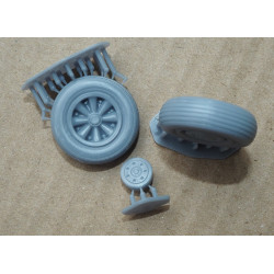 Grumman F6F-3K “Hellcat” – the US deck fighter – a 3D printed wheels