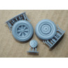 Grumman F6F-3K “Hellcat” – the US deck fighter – a 3D printed wheels