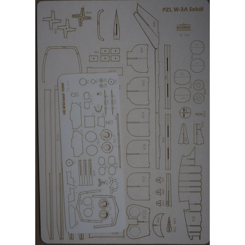 PZL W-3A "Sokol" – the Polish rescue helicopter – a  laser cut frame parts