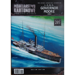 L. S. N. S. "Governor Moore" – the American Confederate gunboat wheeled steamship