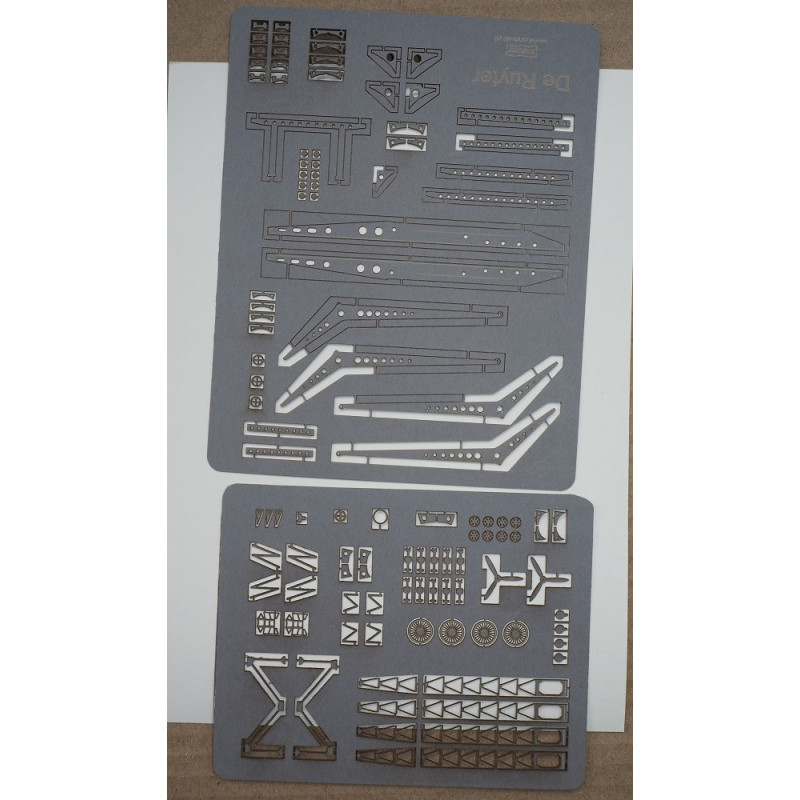 De Ruyter – the Dutch Light Cruiser – a laser cut additional parts