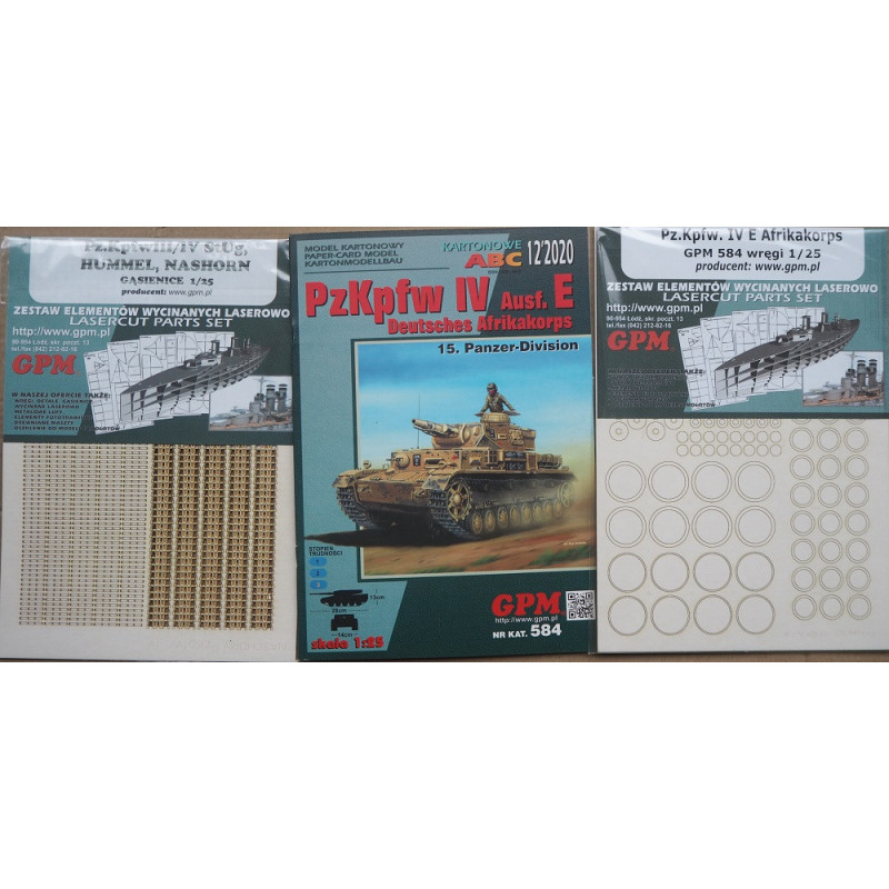 Pz. Kpfw. IV. Ausf. E (Africa corps) – the German medium tank – a set