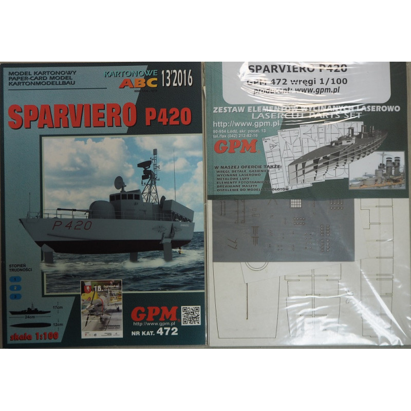 P420 "Sparviero" – the Italian rocket cutter – hydrofoil – a set