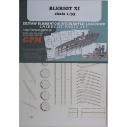 „Bleriot - XI“ – the French raid aircraft - a laser cut parts