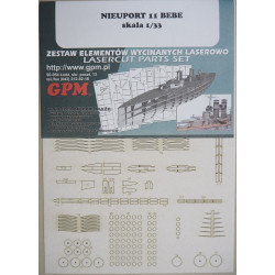 Nieuport Nie. 11 „Bebe“ – the French fighter - a laser cut details