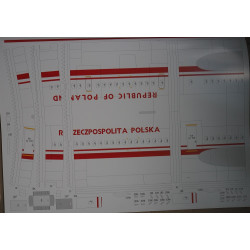 Туполев Ту-154М – пассажирский самолет СССР/ Польши (меловая печать)