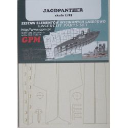 Sd. Kfz. 173 Ausf. G „Jagdpanther“ – the German armored tank destroyer - a laser cut parts
