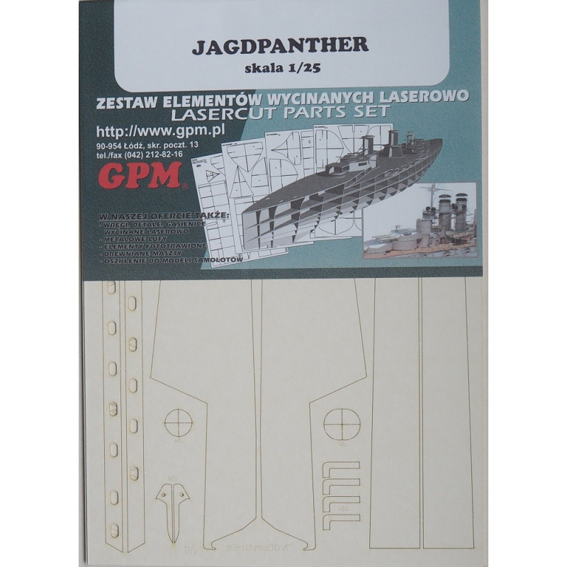 Sd. Kfz. 173 Ausf. G „Jagdpanther“ – vokiškas tankų medžiotojas - lazeriu pjautos detalės