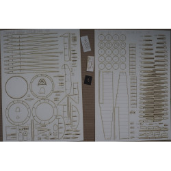 Caproni "Stipa" - the Italian experimental aircraft – a laser cut parts