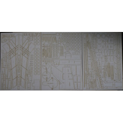 Tupolev Tu-154M – the USSR/ Polish passenger plane – a laser cut parts