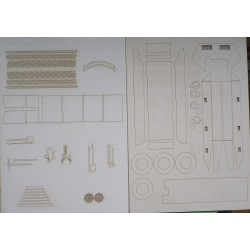 Sd. Kfz. 251/3 Ausf. D „Starowka“/„Szary Wilk” – the German/ Polish armored transporter - a laser cut details and caterpillars