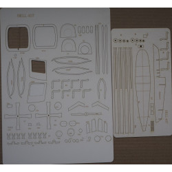 Bell 407 – the US/ Polish Police Service Helicopter – a  laser cut frame parts