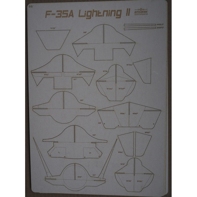 Lockheed Martin F-35A „Husarz“ – JAV/ Lenkijos daugiatikslis naikintuvas – lazeriu pjautos karkaso detalės