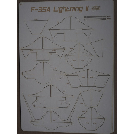 Lockheed Martin F-35A "Husarz" - the US / Polish multi-role fighter – a  laser cut frame parts