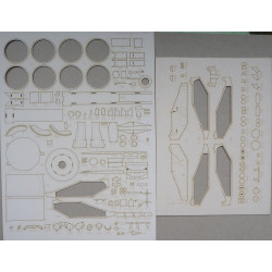 Krupp 12.8 cm Kanone PaK. 44 - the German anti-tank gun - a laser cut details