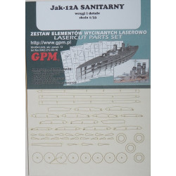 Yakovlev Yak-12A - the sanitary plane of USSR/ Poland – a laser cut parts