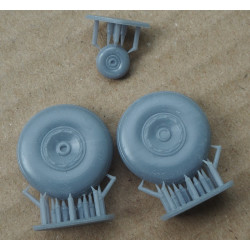 Dewoitine D.520 – the French fighter – a 3D printed wheels