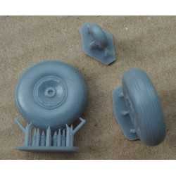 Dewoitine D.520 – the French fighter – a 3D printed wheels