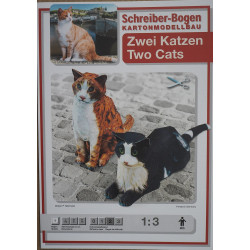 Two cats – the animal figurines