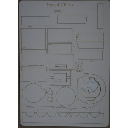 Typ 4 "Chi-To" – the Japanese medium tank – a laser cut frame parts