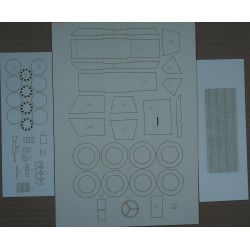 Daimler "Dingo" Mk. I – the British armored car - a laser-cut parts and tires treads