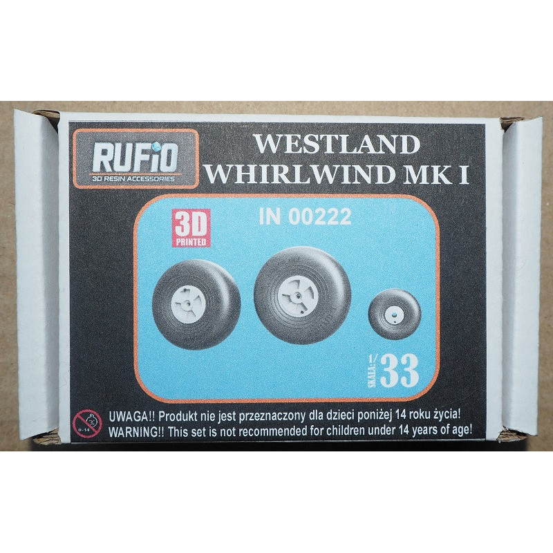 Westland „Whirlwind“ FB Mk.I – the British fighter - 3D - plastic wheels