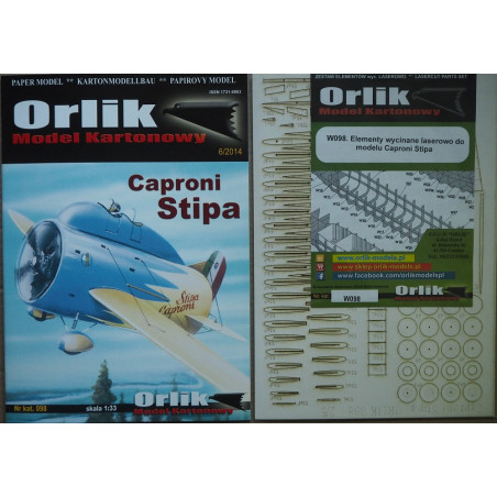 Caproni „Stipa“ – Italijos eksperimentinis lėktuvas – rinkinys