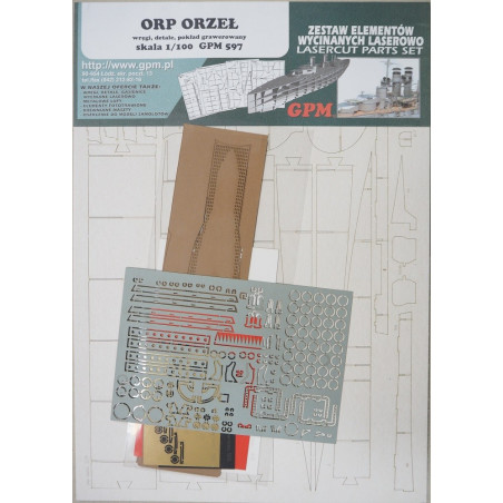 ORP „Orzel“ – the Polish submarine - a laser cut details