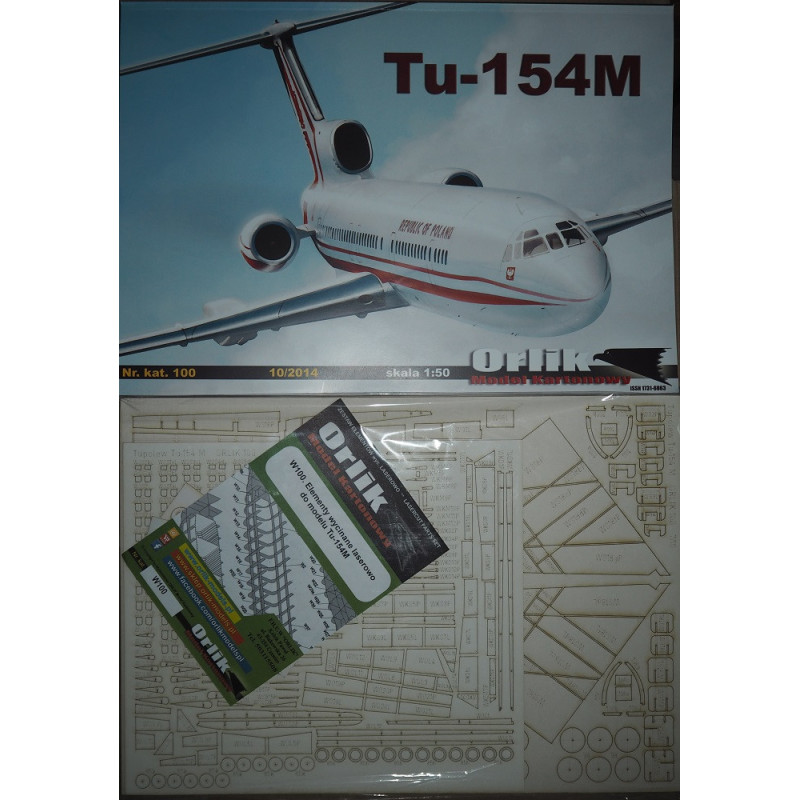 Tupolev Tu-154M – the USSR/ Polish passenger plane – a set (offset printing)