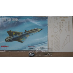 SAAB J-35F “Draken” – the Swedish fighter – interceptor – a set