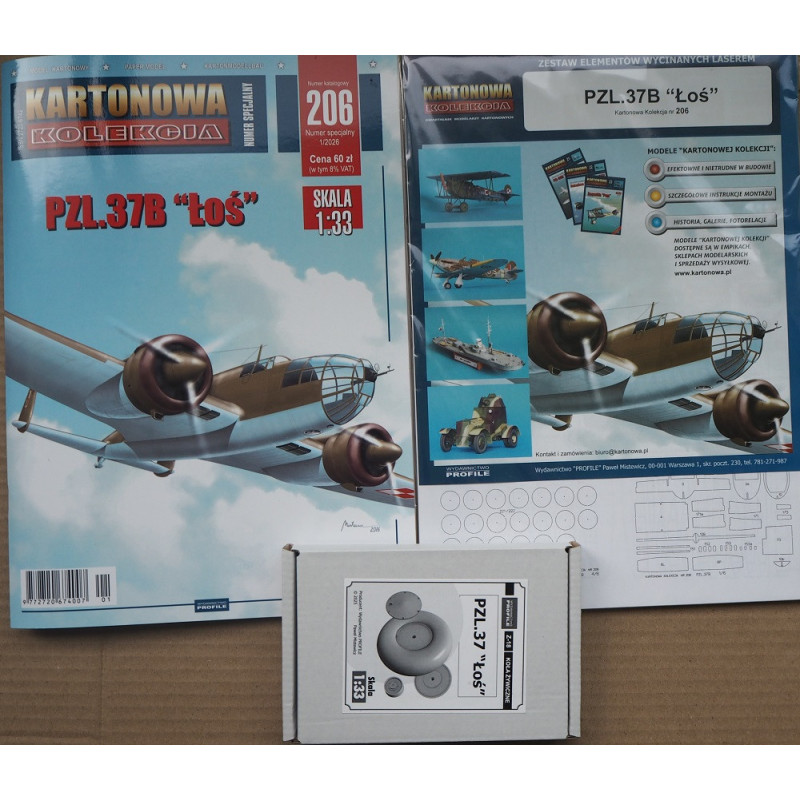 PZL P.37B «Loš» – польский средний бомбардировщик – набор