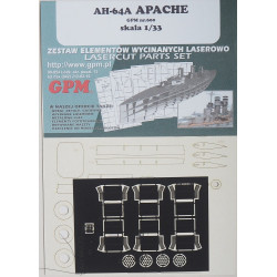 AH-64A „Apache“ – the American attack helicopter – a laser cut parts
