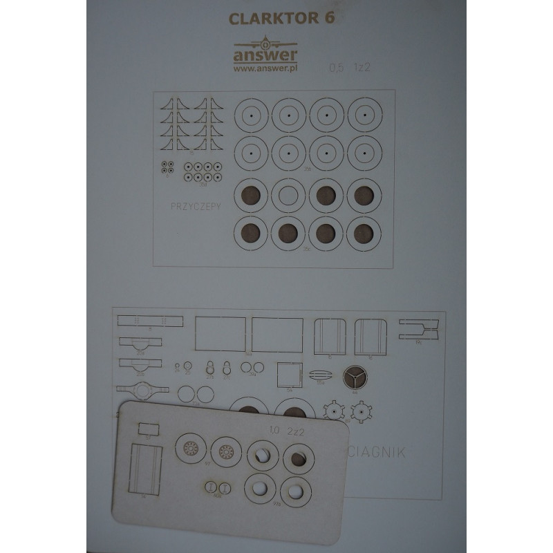“Clarktor” 6, MILL 33 – the US airfield tractor – a laser cut frame parts