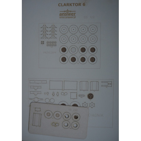«Clarktor» 6, MILL 33 – американский аэродромный тягач – детали каркаса, вырезанные лазером