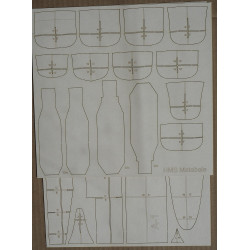 HMS “Matabele” – the British destroyer – a laser cut frame parts