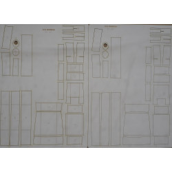 S/S "Jadwiga" – the Polish passenger ship – a laser cut frame parts